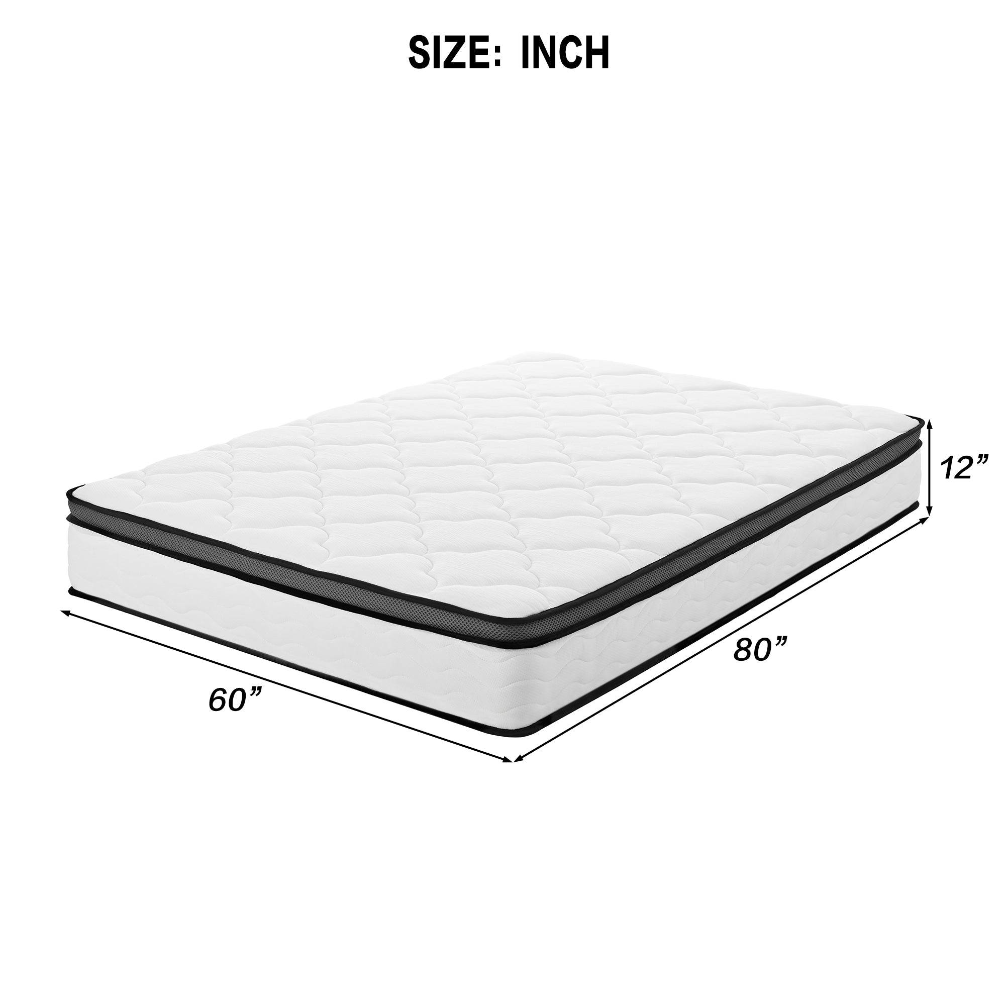 12 Inch Queen Hybrid Mattress in a Box