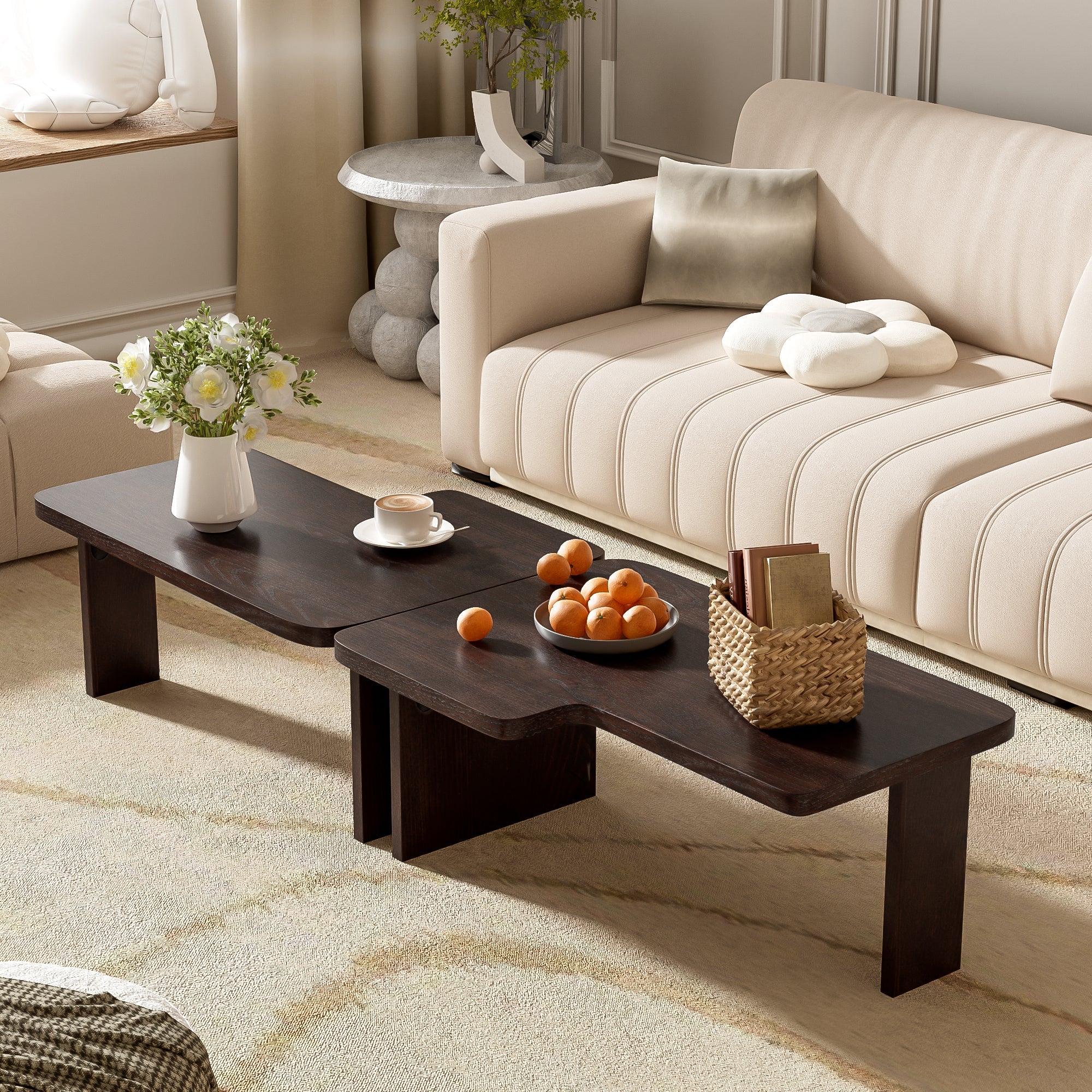 U-Can Modern Minimalist Coffee Table Set