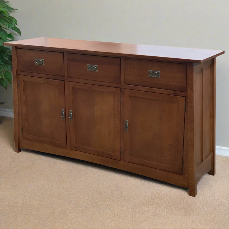 Mission 3 Door & 3 Drawer Sideboard - 70