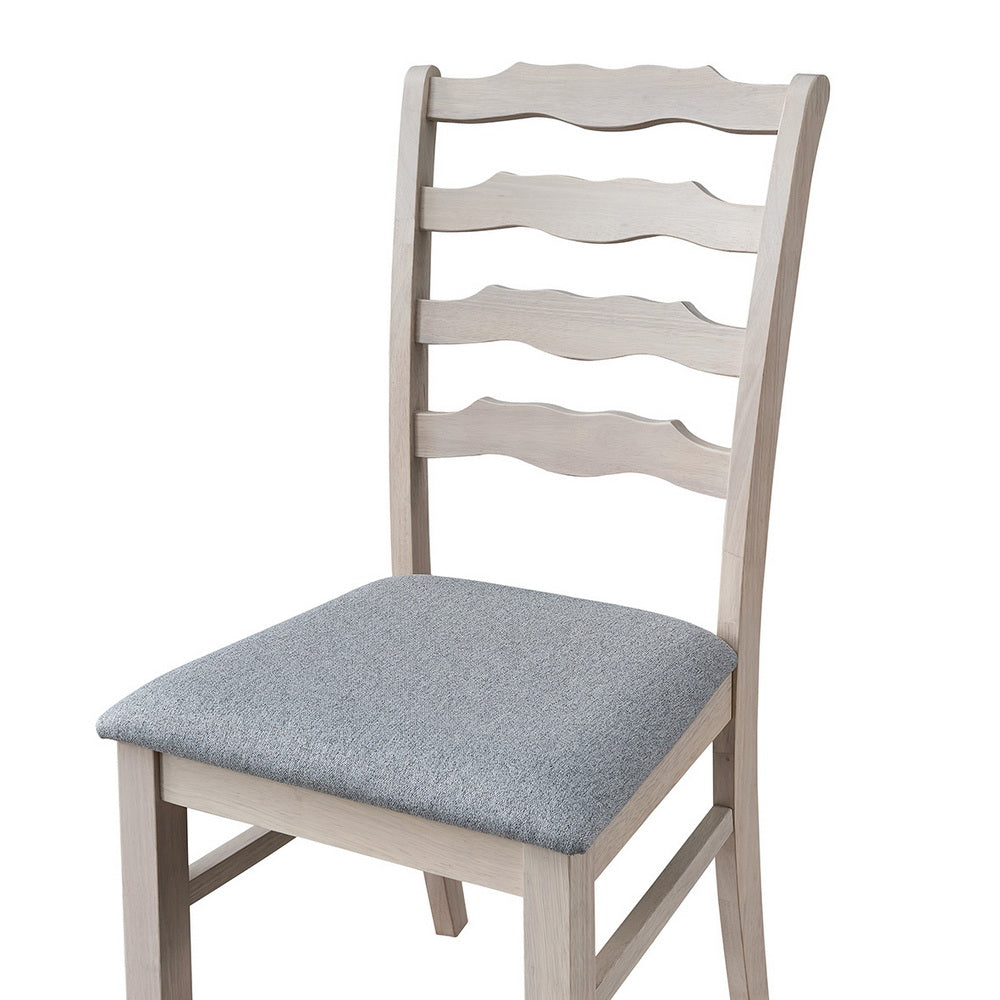 Farmhouse Dining Table Set with Upholstered Chairs for 4–6