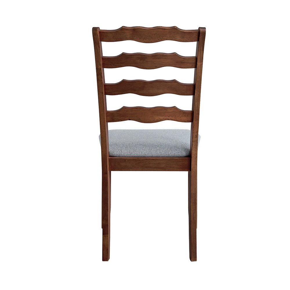 Farmhouse Dining Table Set with Upholstered Chairs for 4–6