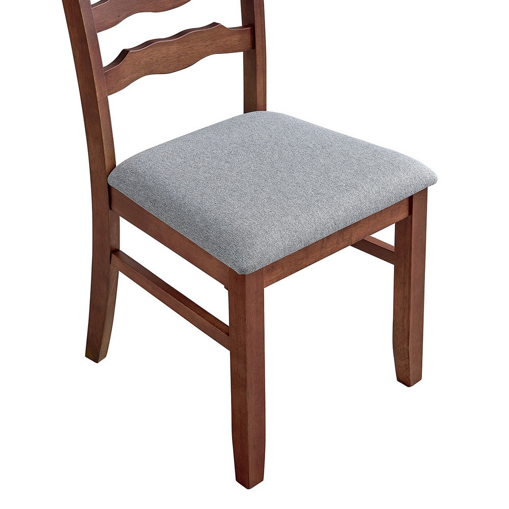 Farmhouse Dining Table Set with Upholstered Chairs for 4–6