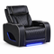 Aurora Black Single Recliner