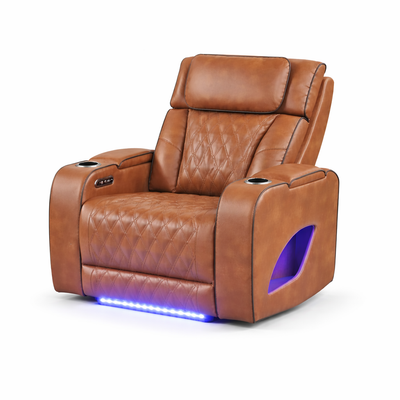 Aurora Brown Single Recliner