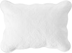 White Victorian Pure 100% Cotton Reversible Quilt Bedding Set