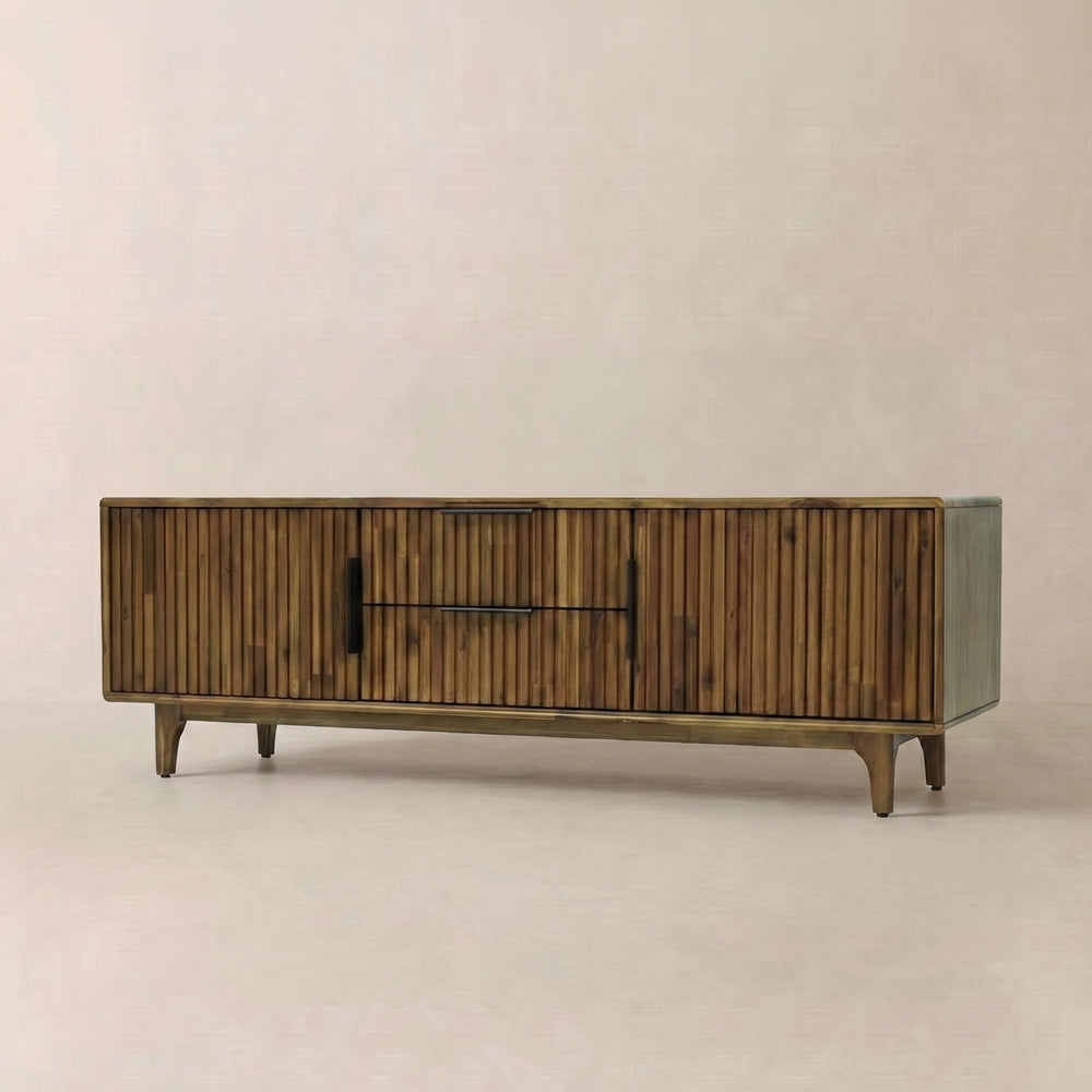 Bosk Wood Fluted TV Stand