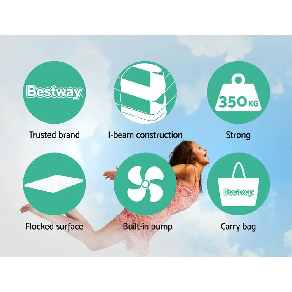 Bestway Air Bed Queen Size Mattress Camping Beds Inflatable Built-in