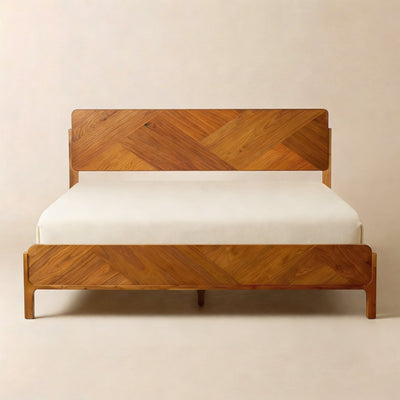 Bifrost Solid Wood Bed Frame With Headboard