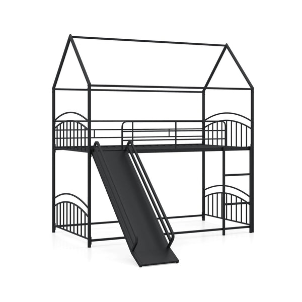 Twin Over Twin House Bunk Bed Frame