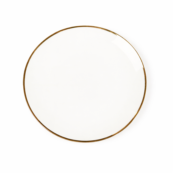 Narrow Gold Rim Salad Plate Plate- Set of 4