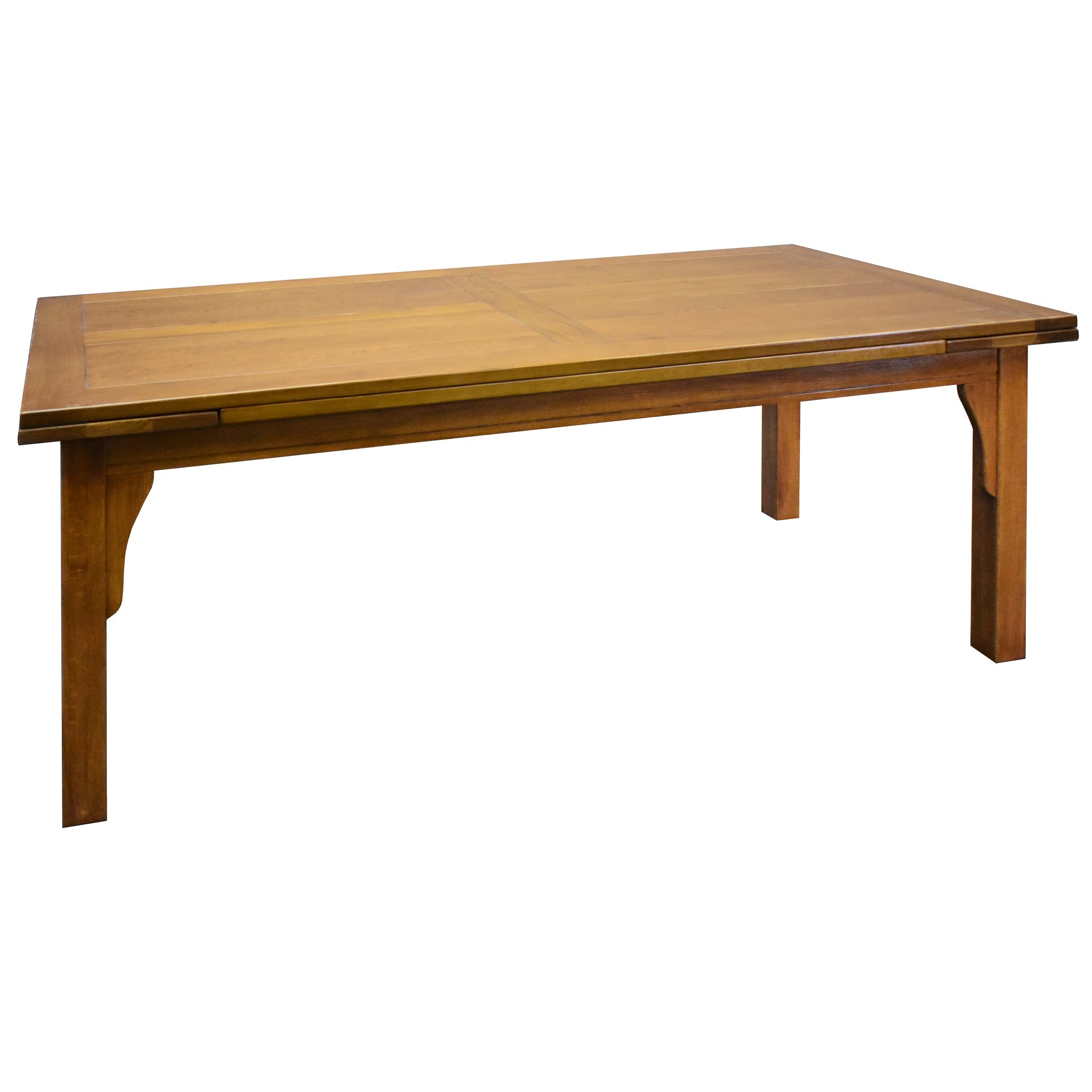 Mission Style Oak Stow Leaf Dining Table