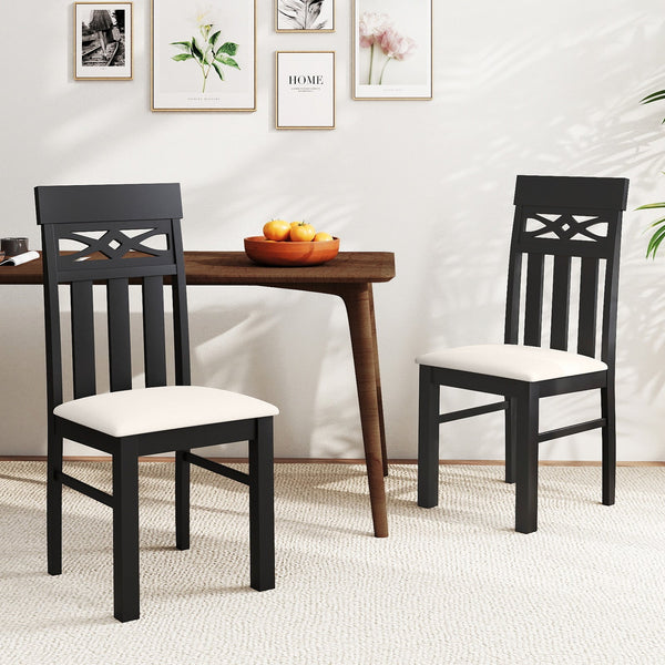 Dining Chairs Set of 2 High Back Dining Chairs
