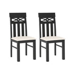 Dining Chairs Set of 2 High Back Dining Chairs