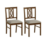 Dining Chairs Set of 2 Rubber Wood Dining Chairs