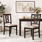 Dining Room Chairs Set of 2 Rubber Wood Dining Chairs