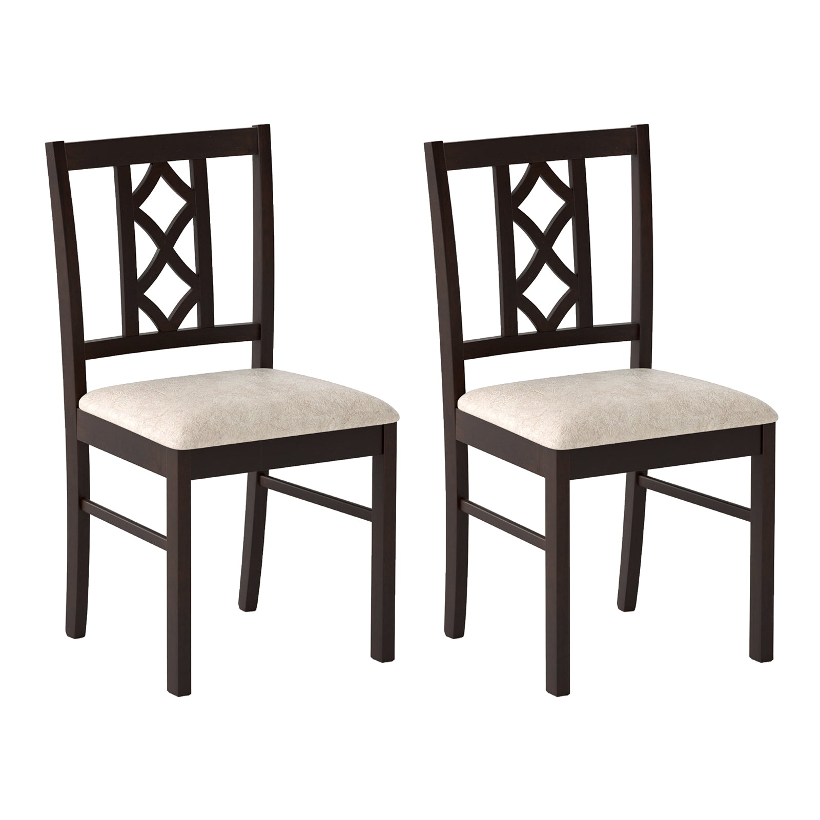 Dining Room Chairs Set of 2 Rubber Wood Dining Chairs