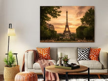 Paris Golden Hour Glass Wall Art 48