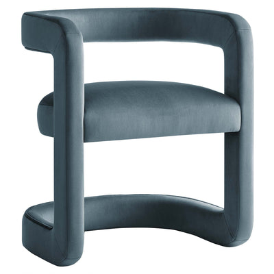 Cabernet Winslow Barrel Velvet Dining Chair