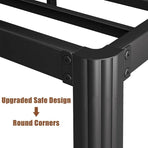 Full size Heavy Duty Metal Bed Frame Platform with Round Edge Legs