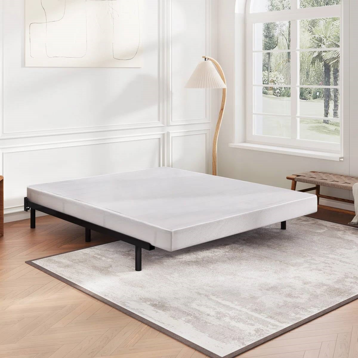 Full size 5-inch Low Profile Metal Box Spring Mattress Foundation with Cover