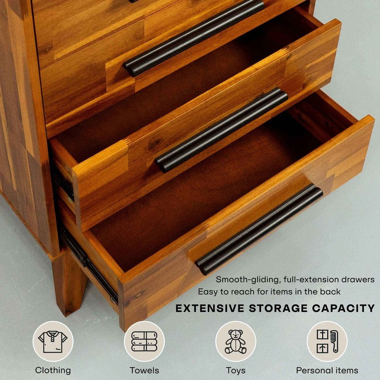 Linea Solid Wood Dresser