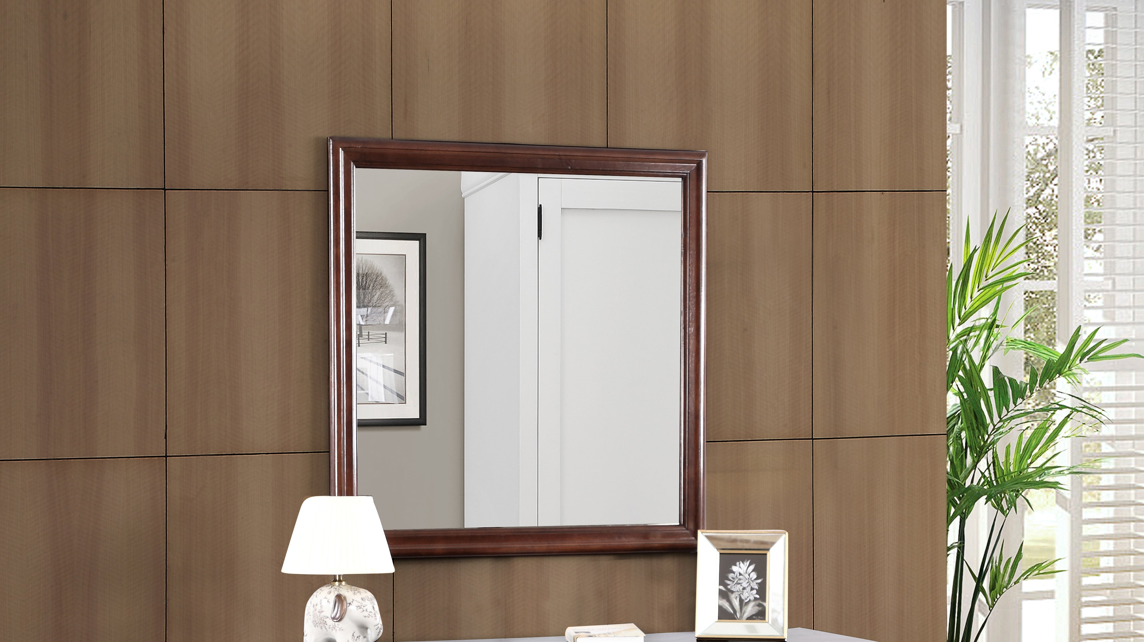 Louis Phillipe G3125-M Mirror in Cappuccino