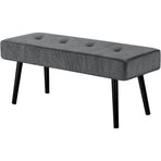 Mid-Century Grey End of Bed Bench
