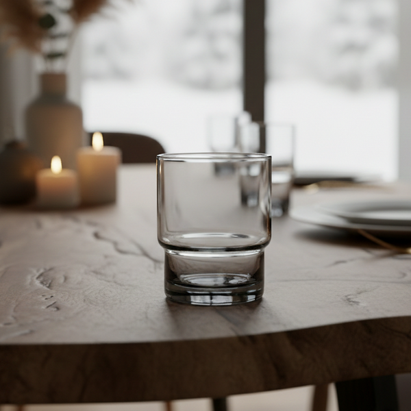 Smoke Rock Glass- Set of 4