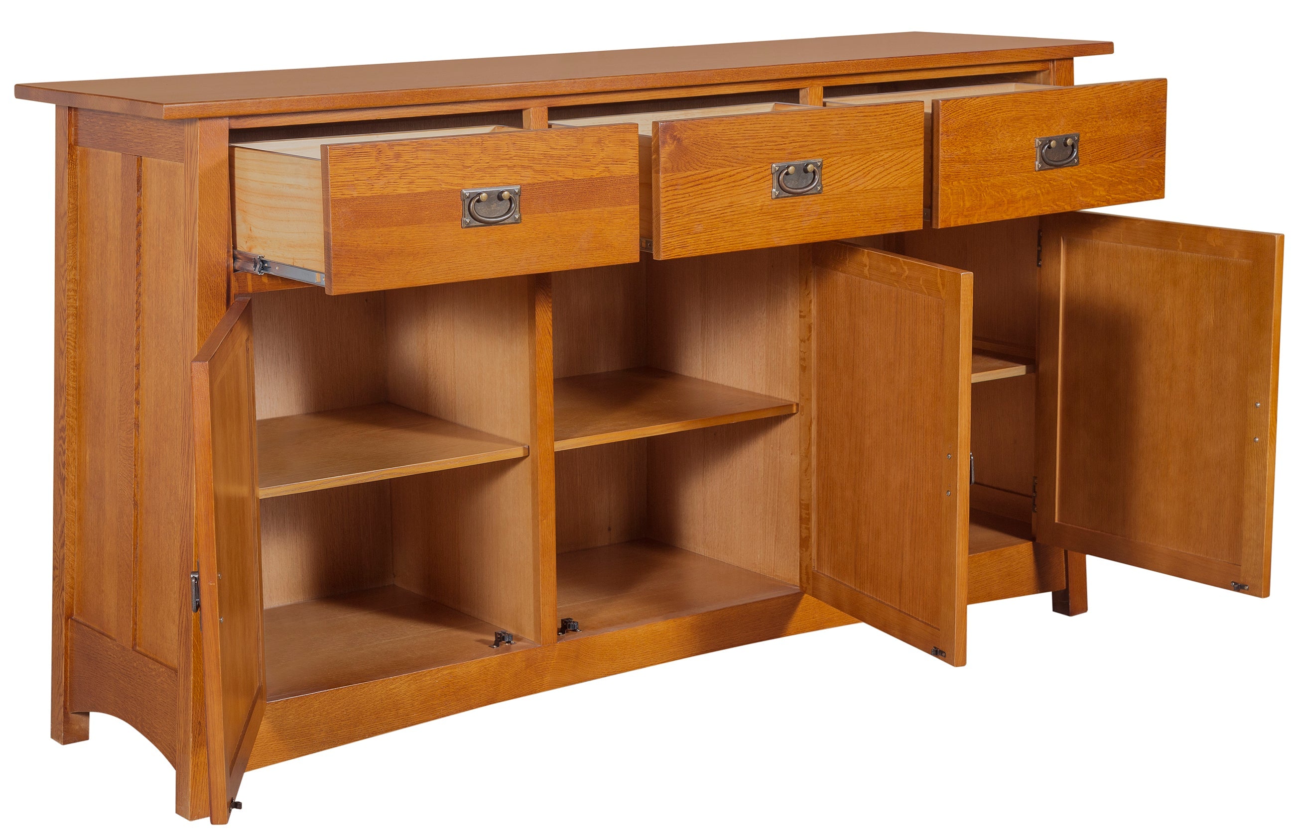 Mission 3 Door & 3 Drawer Sideboard - 70