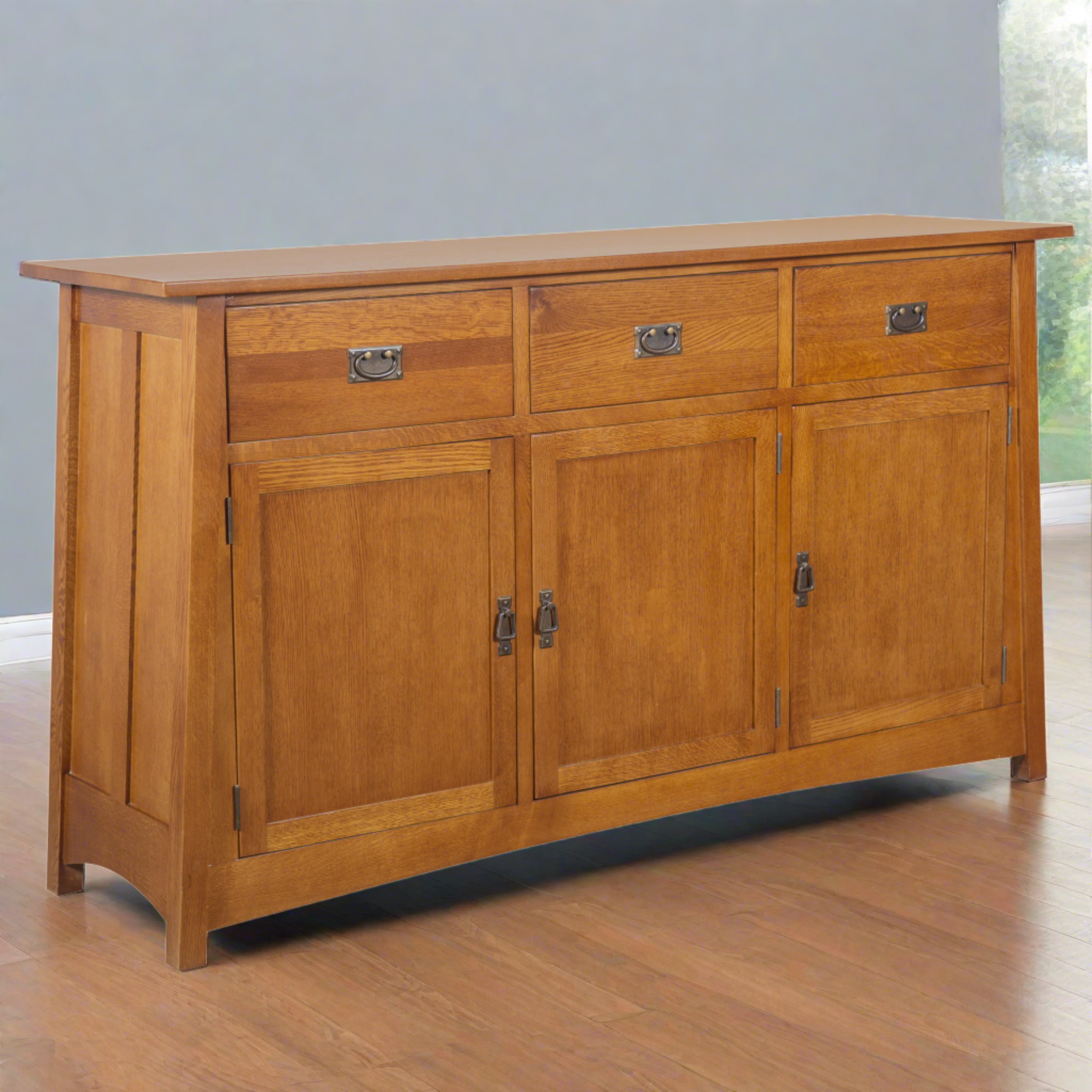 Mission 3 Door & 3 Drawer Sideboard - 70