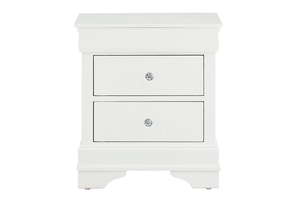 Pompei White Nightstand