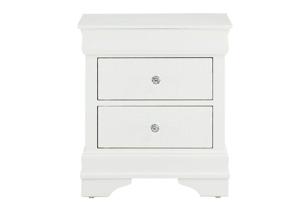 Pompei White Nightstand