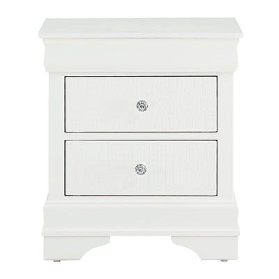 Pompei White Nightstand