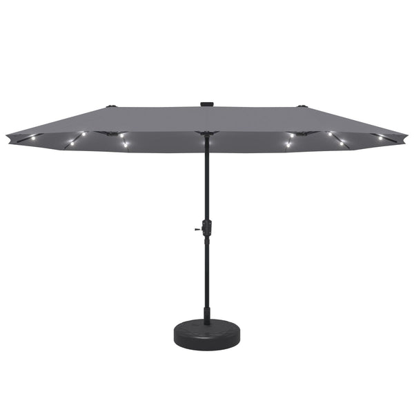 13ft Outdoor Patio Umbrella with Lights