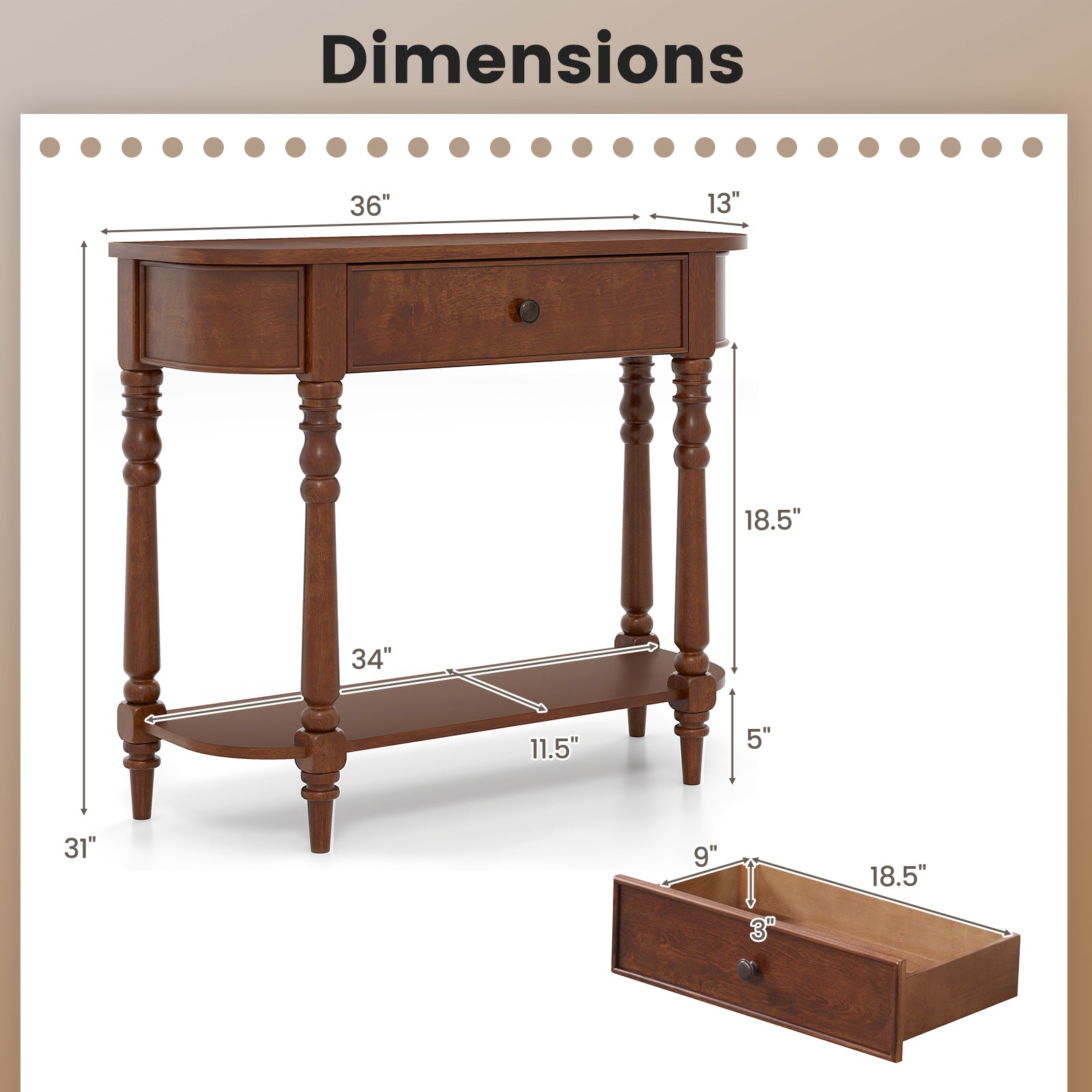 Retro Console Table 36