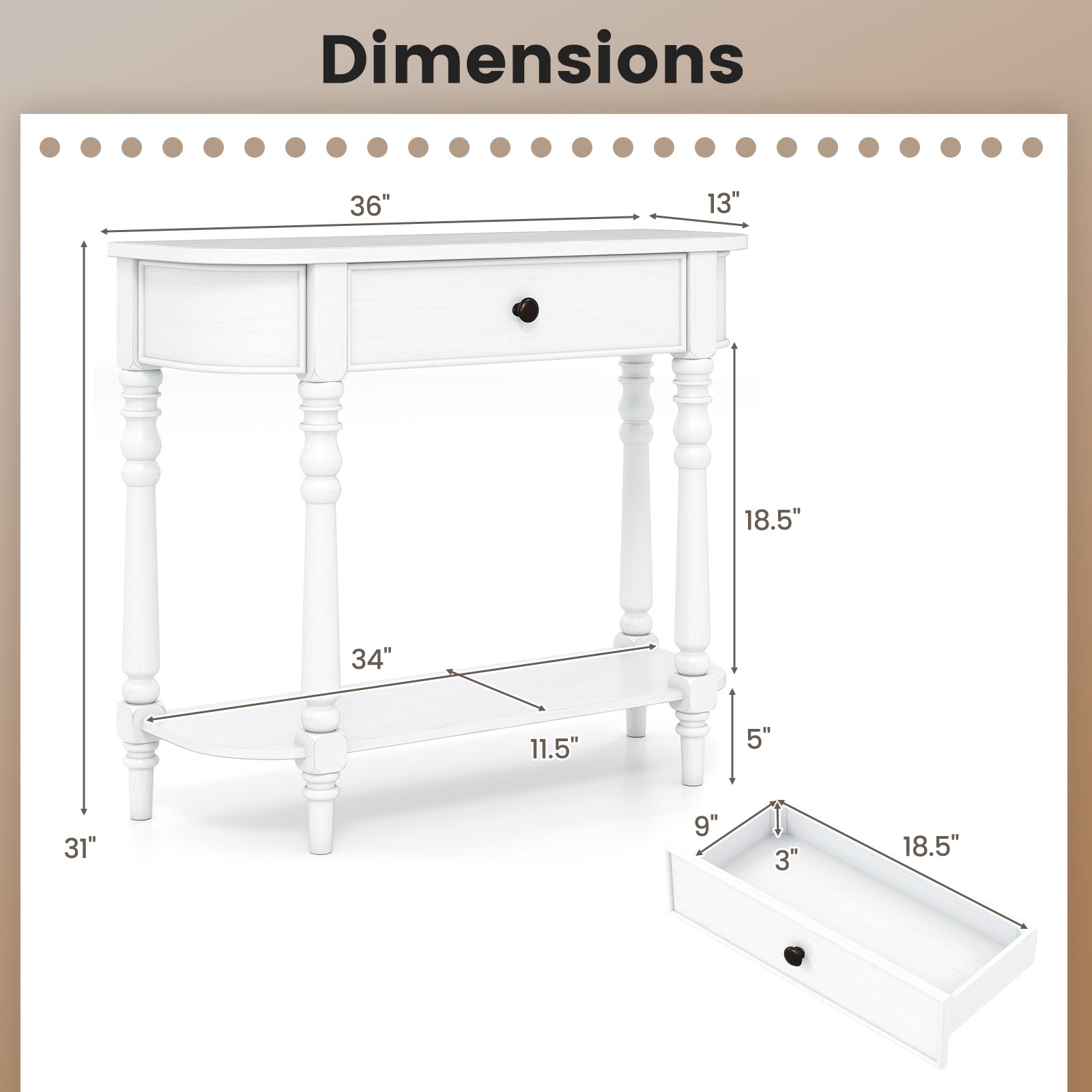 Retro Console Table 36