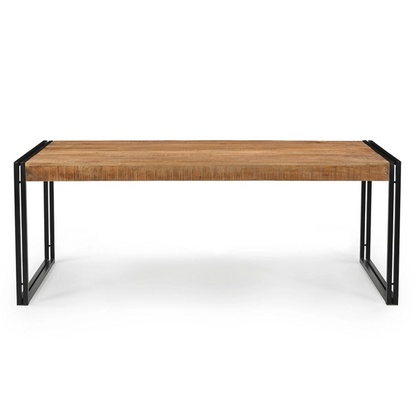Reclaimed Mango Premium Wood Dining Table with Metal Legs