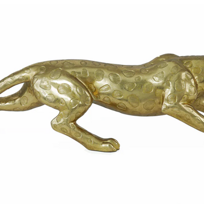Gold Leopard Sculpture