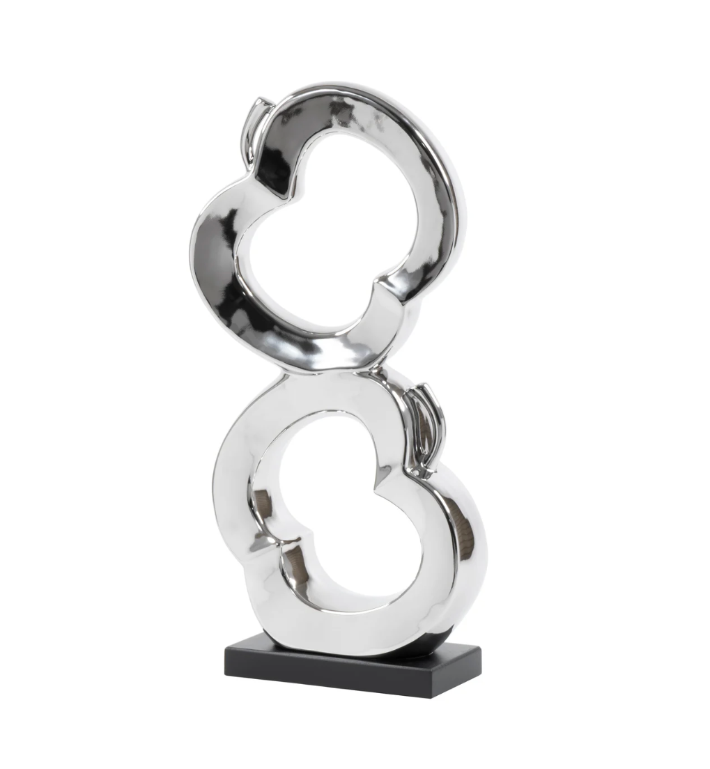 Two Apples Sculpture Decor