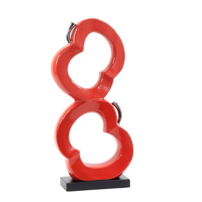 Two Apples Sculpture Decor
