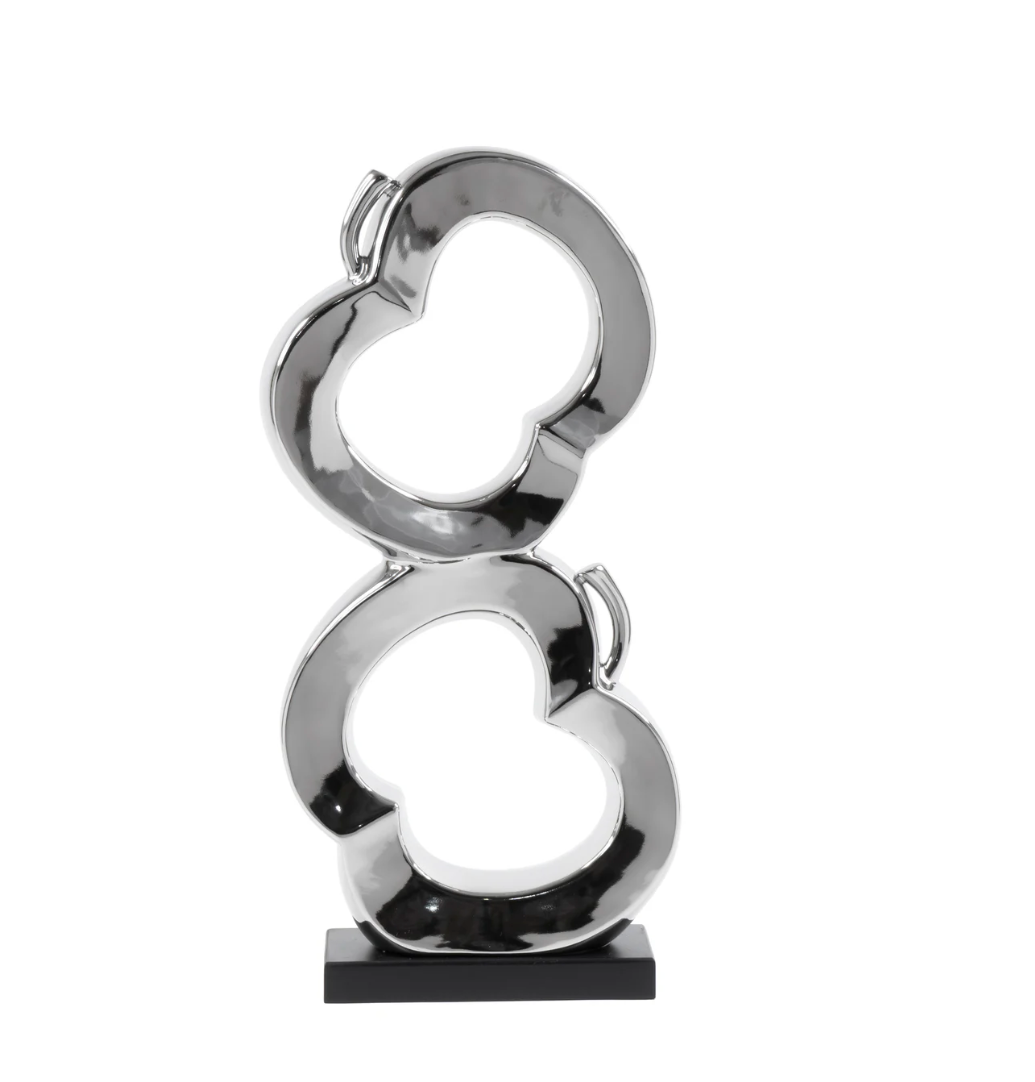 Two Apples Sculpture Decor