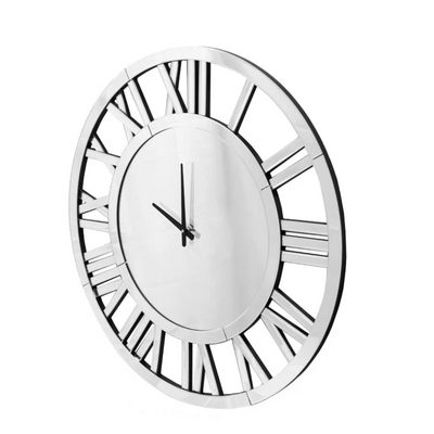 Glass Mirror Wall Clock