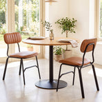 Dining Chairs Set of 2 with Ergonomic Back