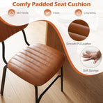 Dining Chairs Set of 2 with Ergonomic Back