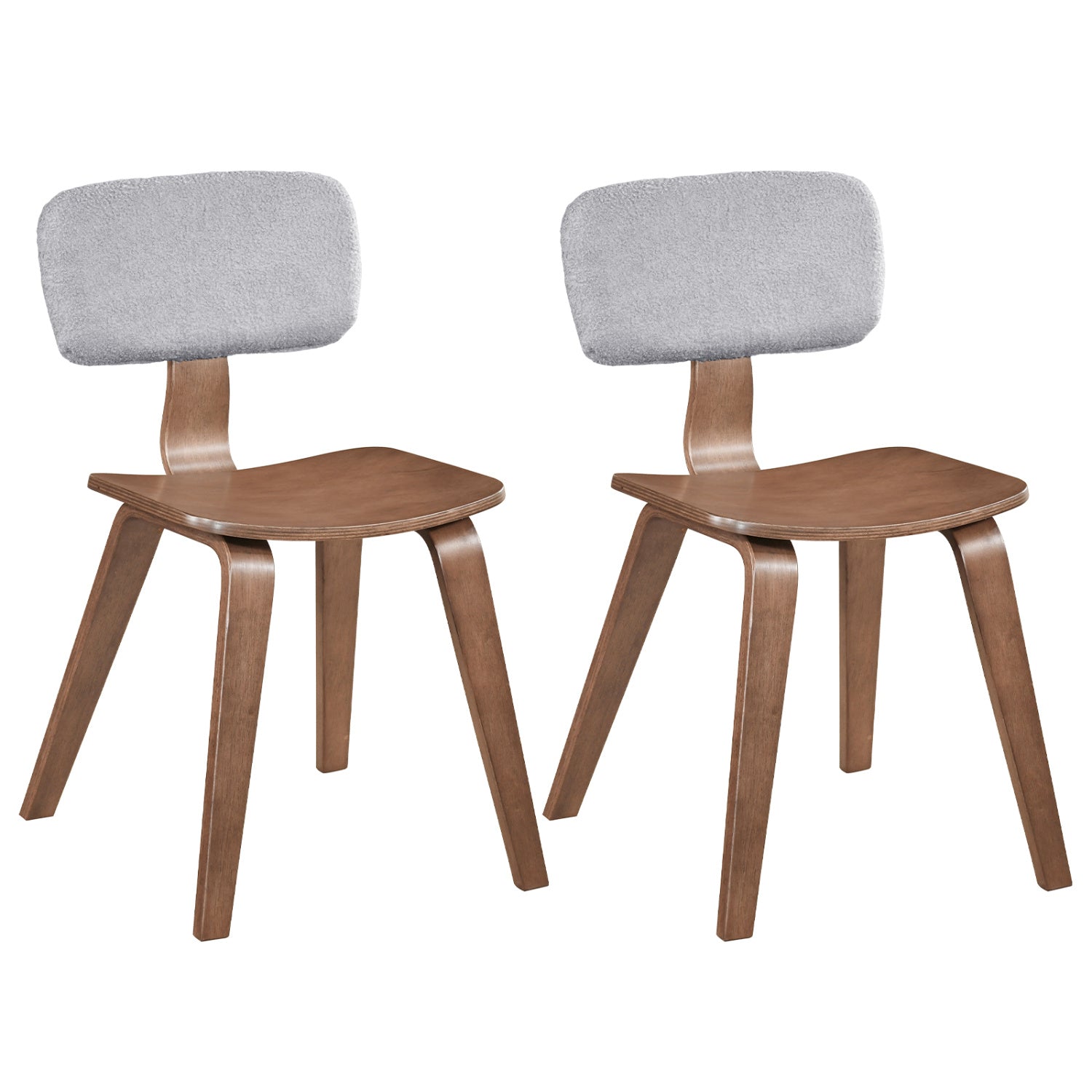 Set of 2 Rubber Wood Dining Room Chairs
