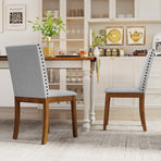 Set of 2 Upholstered Dining Chairs