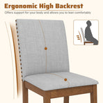 Set of 2 Upholstered Dining Chairs