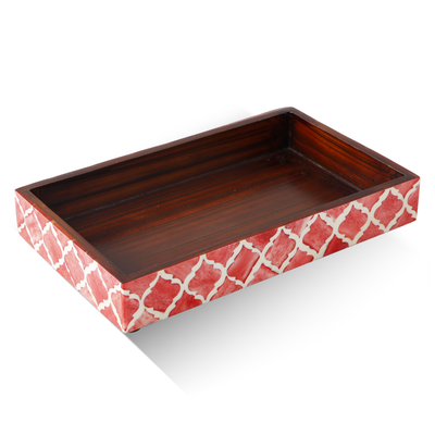 Moroccan Bone Inlay Vanity Decorative Bathroom Tray