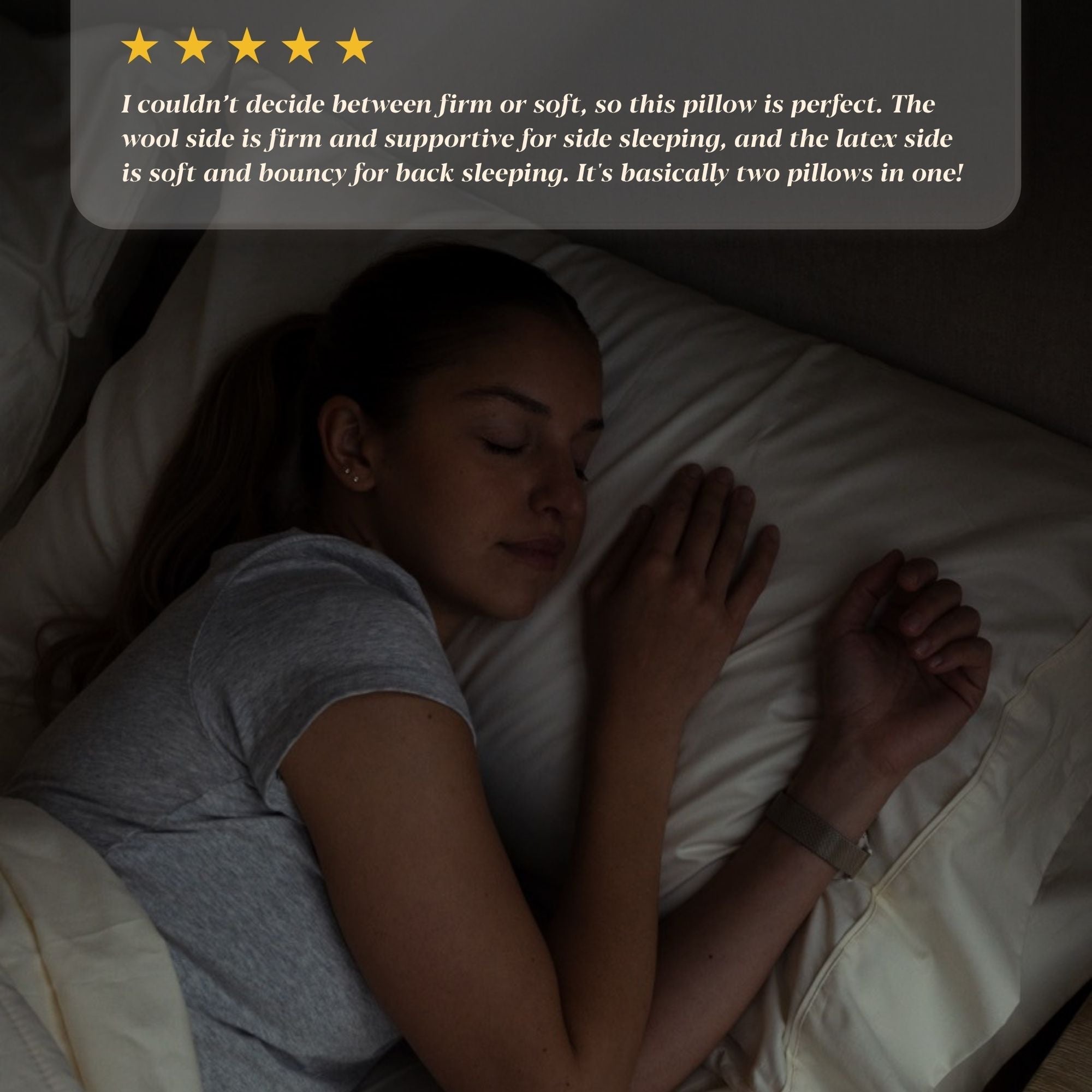 The Organic Snooze Pillow Dual Sided Firm or Plush