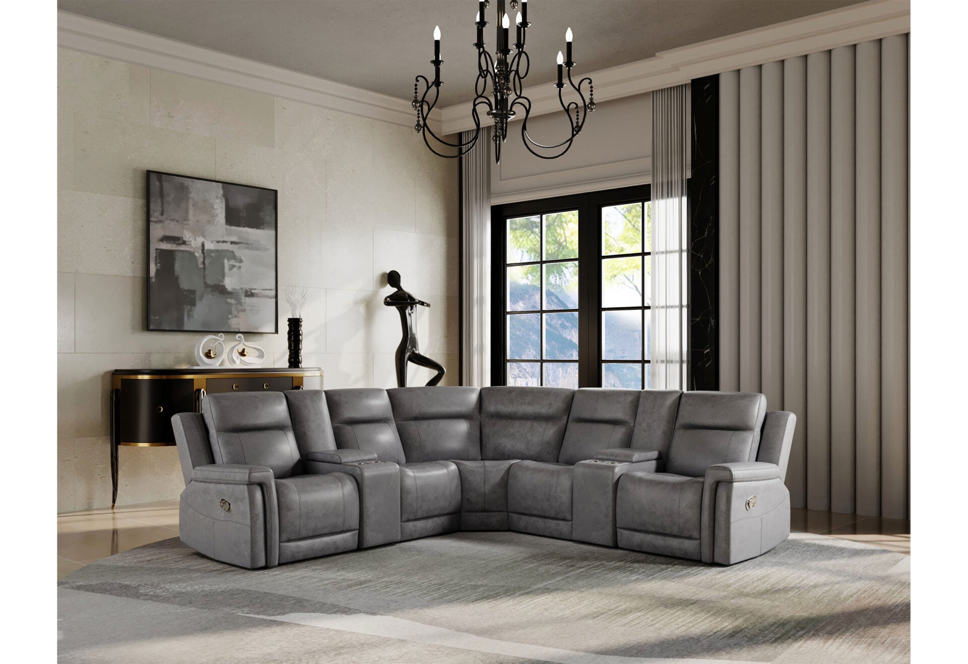 Greige Sectional